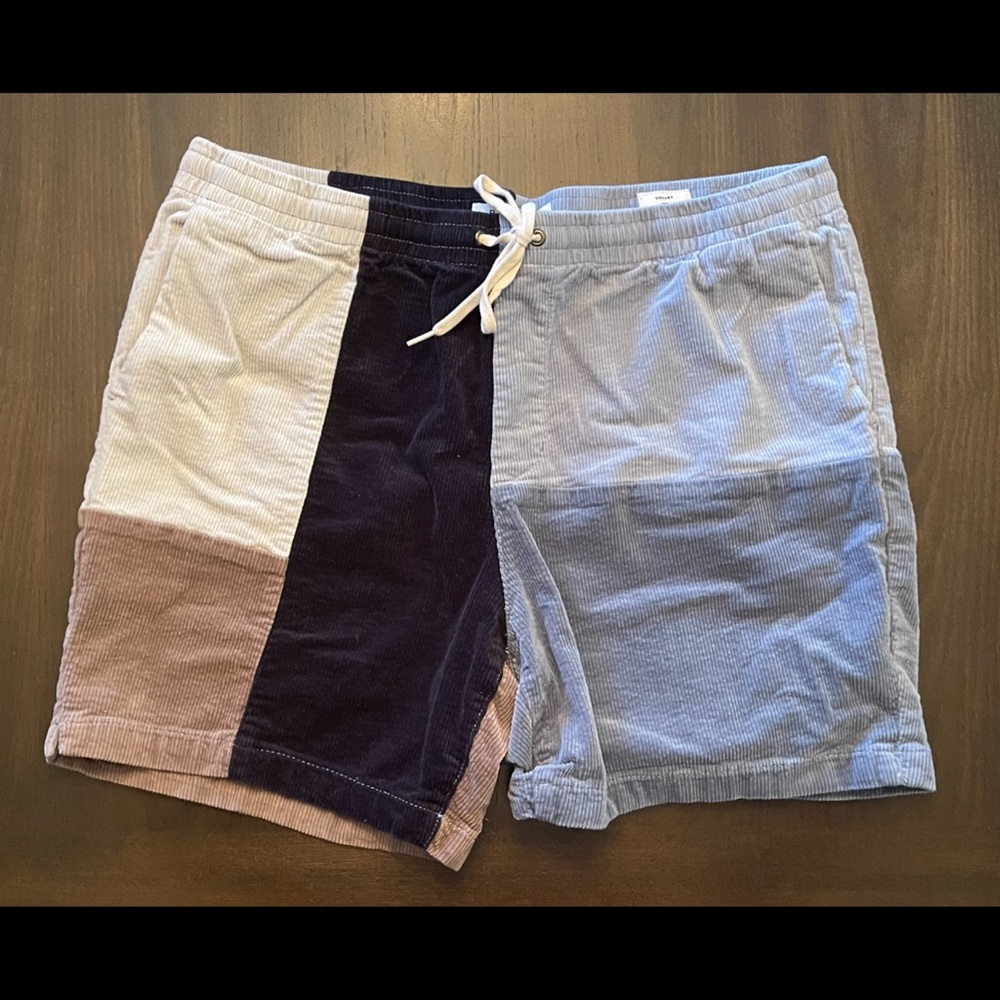 PacSun Volley Shorts Mens Extra Large Lght Blue Denim Stretch Drawstring Pockets